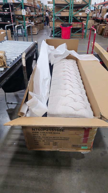 Photo 1 of ***BOX 1 OF 2 ONLY***Christopher Knight Home Castalia Sofas, Beige + Dark Brown