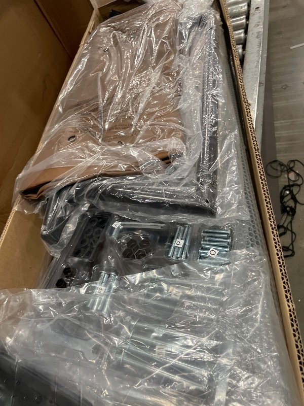 Photo 1 of **BOX 1 OF 2 ONLY*** Pamapic 3-Seat Porch Swing with All-Weather Steel Frame, Adjustable Swing Chair with Canopy, Removable Cushion and Pillow Hammock with Stand for Outside, Backyard, Porch, Poolside, Balcony (Topaz)