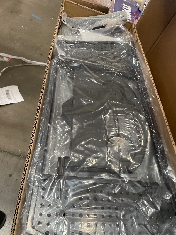 Photo 1 of **BOX 1 OF 2 ONLY*** Pamapic 3-Seat Porch Swing with All-Weather Steel Frame, Adjustable Swing Chair with Canopy, Removable Cushion and Pillow Hammock with Stand for Outside, Backyard, Porch, Poolside, Balcony (Topaz)