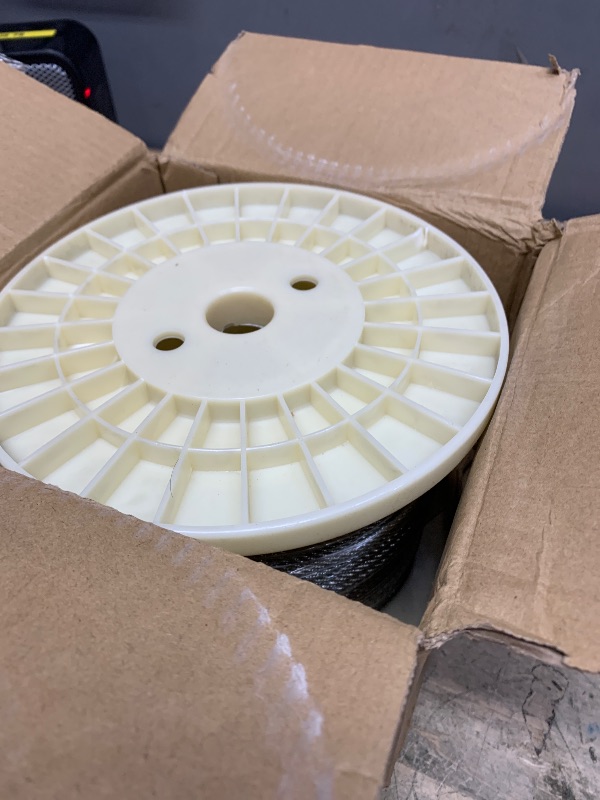 Photo 1 of LuckIn 600FT Deck Railing Cable - 1/8" Diameter T316 Stainless Steel Cable, Premium 7x7 Strands Wire Railing Hardware