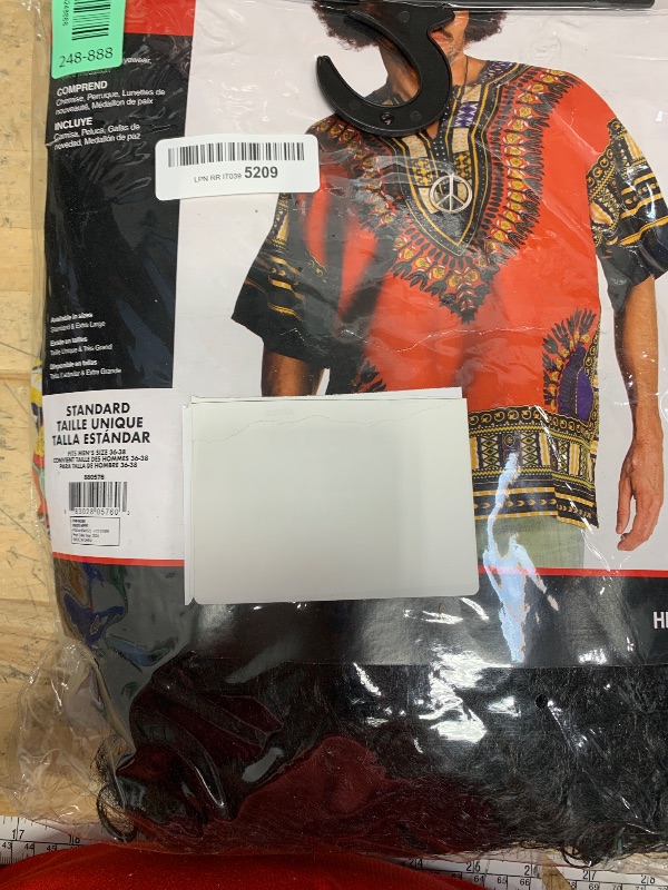 Photo 1 of ***UNKNOWN MISSING PIECES*** Rubies Hippie Costume for Adults, Men's Standard