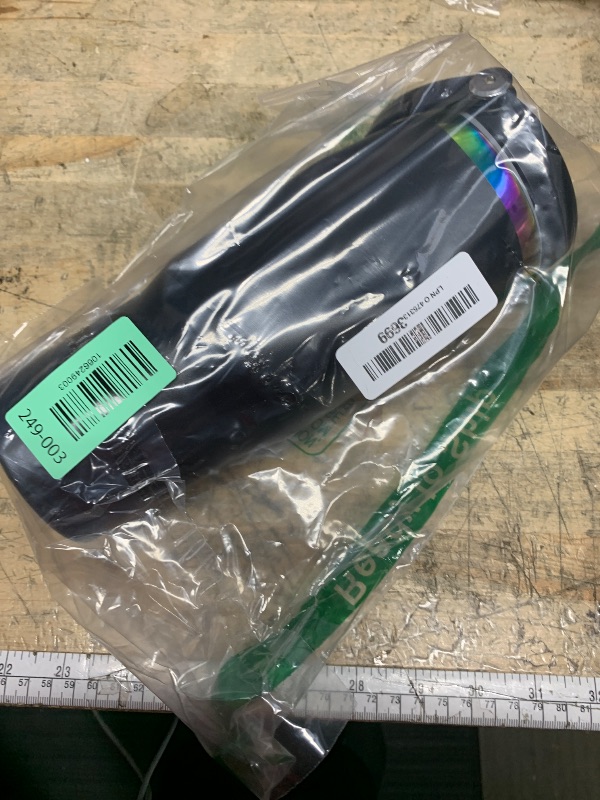 Photo 1 of *** DENTED/GREEN TAG IS NOT CORRECT PHOTO FOR ITEM REFERENCE*** Metalya 30 oz Tumbler with Handle and Straw, Vacuum Insulated Tumblers with Flip Straw and Top Handle, Leakproof Powder Coated Tumbler, Stainless Steel Travel Mug for Coffee Water (Black)