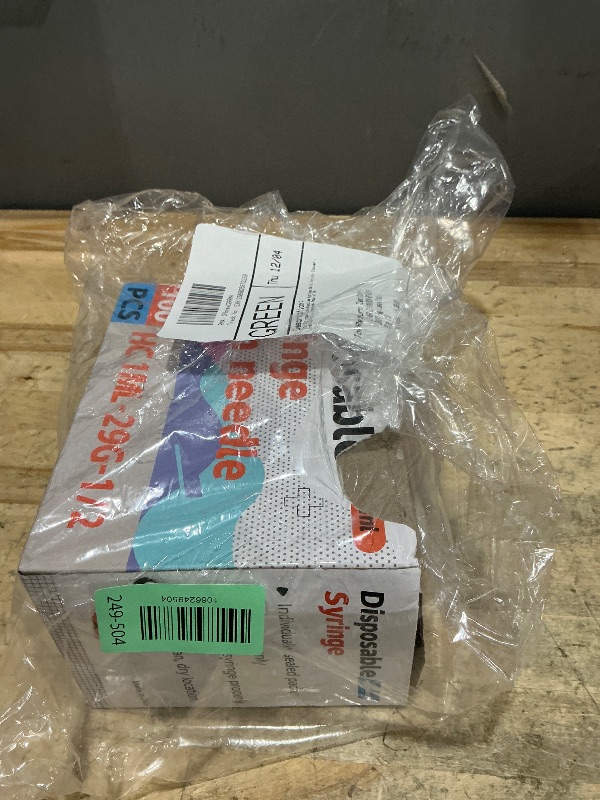 Photo 1 of 1ML Syringe, Lab Supplies Syringes 29G 1/2 Inch with Cover, Individually Wrapped, Pack of 100