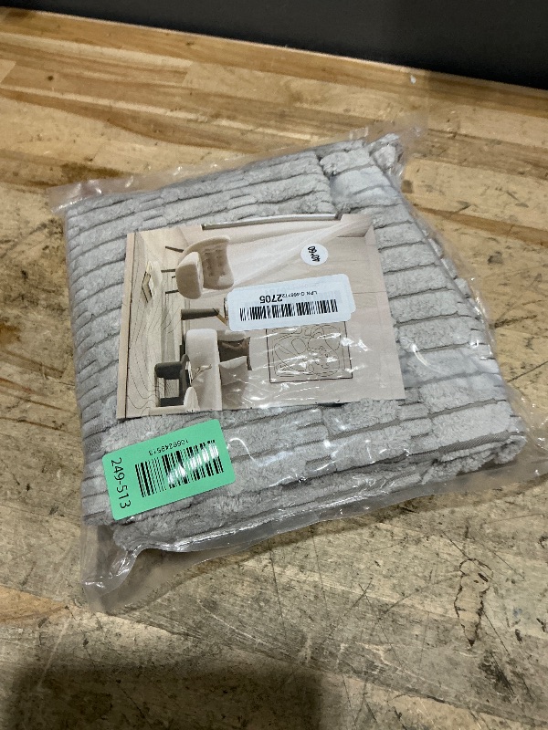 Photo 1 of ***STYLE DIFFERS SEE PHOTOS*** OTOSTAR Boho Decorative Throw Pillow Covers 20x17 Inch Soft Corduroy Solid Striped Pillow Covers Lumbar Cushion Case Couch Pillowcases for Sofa Bed Home Decor Pack of 2 (Grey)