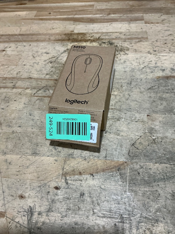 Photo 1 of ***MISSING DONGLE*** Logitech M510 Wireless Mouse, Mouse for Laptop and PC with USB Unifying Receiver, Programmable Buttons - Graphite