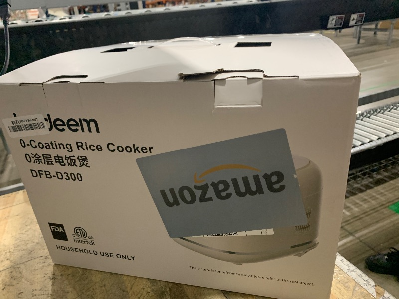 Photo 1 of ***(MISSING PARTS/ SEE NOTES FOR DETAILS)***Joydeem Stainless Steel Rice Cooker, Uncoated Non-stick 316L Stainless Steel Inner Pot Rice Cookers, 6 Cup Uncooked, 3L/3.2 qt, DFB-D300