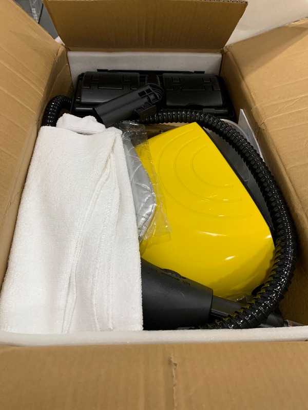 Photo 1 of ****PARTS ONLY *** Steam Cleaner, Multipurpose Powerful Steamer with 21 Accessories, 248°F High-Temperature Steam for Floors, Grout, Tiles, Carpet, Cars - Portable 1.08L Tank, Child Lock, Chemical-Free Cleaning (Yellow)