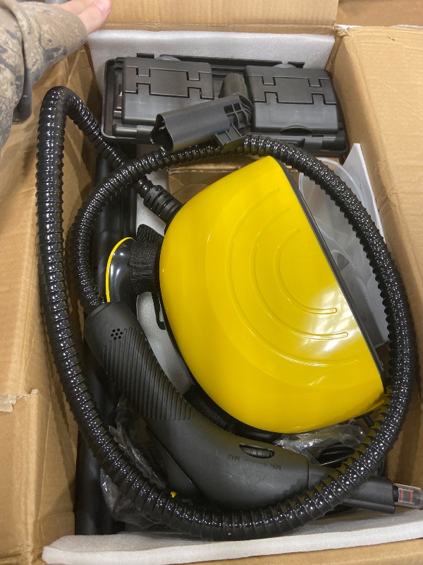 Photo 1 of ****PARTS ONLY *** Steam Cleaner, Multipurpose Powerful Steamer with 21 Accessories, 248°F High-Temperature Steam for Floors, Grout, Tiles, Carpet, Cars - Portable 1.08L Tank, Child Lock, Chemical-Free Cleaning (Yellow)