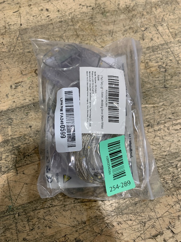 Photo 1 of 2 Pack Fairy Lights Battery Operated, 200 LED 66Ft Silver Wire Twinkle String Light 8 Modes Auto Timer Mini Christmas Fairy Lights for Bedroom Wedding Decor (Warm White)