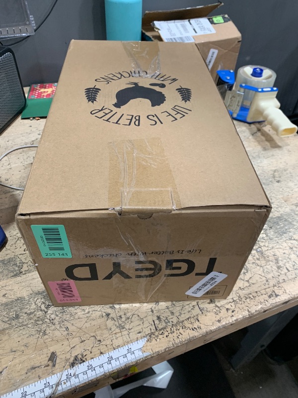 Photo 1 of ?Tgeyd Chicken Feeder and Chicken Waterer Set (3 Gallon/26 Pounds) - Hanging Automatic Chicken Feeder No Waste - Chicken Coop Accessories - Poultry Waterer