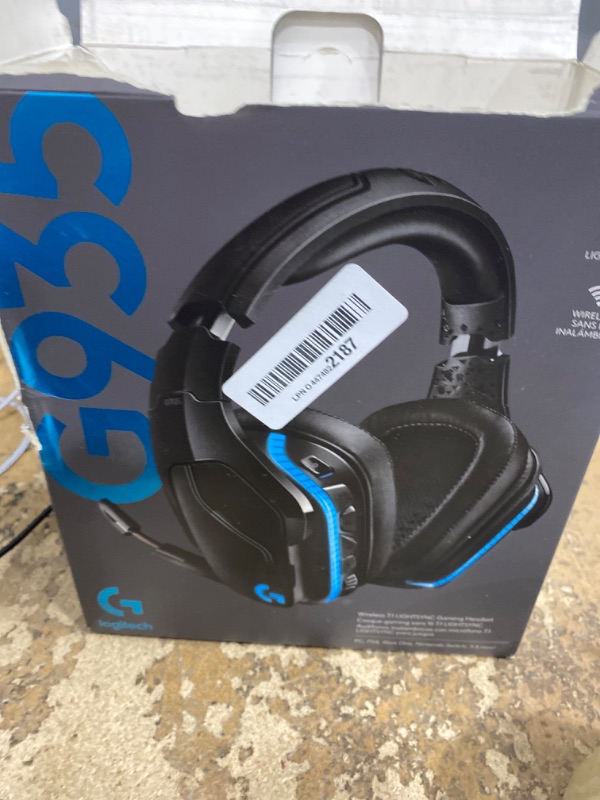 Photo 1 of **SEE NOTES***Logitech G935 Wireless DTS:X 7.1 Surround Sound LIGHTSYNC RGB PC Gaming Headset - Black/Blue