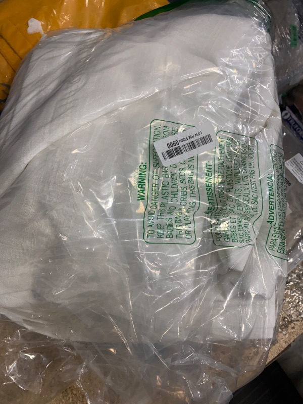 Photo 1 of 102 Inch Long Curtains Extra Wide 70 Inch Width Pinch Pleat Linen Curtains for Living Room Ivory Birch Light Filtering Privacy Boho Farmhouse Pleated Hooks Rings Back Tab Sliding Door 1 Panel 70x102