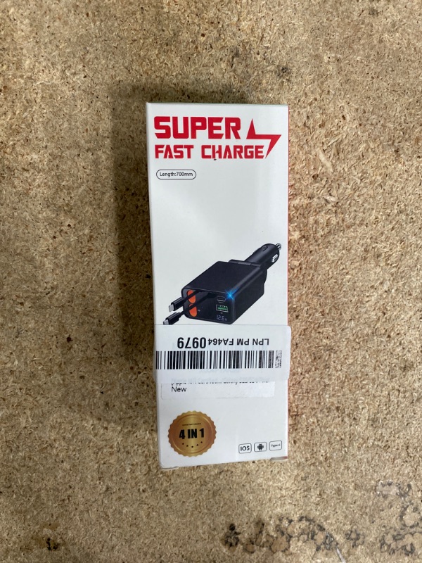 Photo 1 of [Apple MFi Certified] Retractable Car Charger USB C, Braveridge 120W USB C Car Charger 4 in 1 PD/QC Type C Fast Charge Cigarette Lighter Adapter for iPhone 17/17 Pro Max/16 Pro/15/Galaxy S25/S24/Pixel