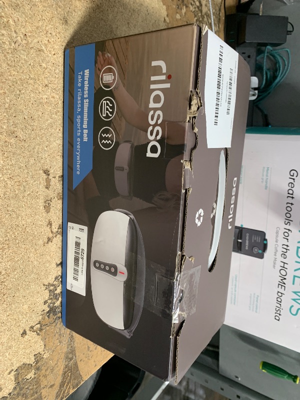 Photo 1 of ***SEE NOTES, FINAL SALE NO REFUND****rilassa Wireless Slimming Belt, Abdominal Massager Portable Weight Loss Machine with 4 Vibration Massage Modes, Heating, Improve Blood Flow
