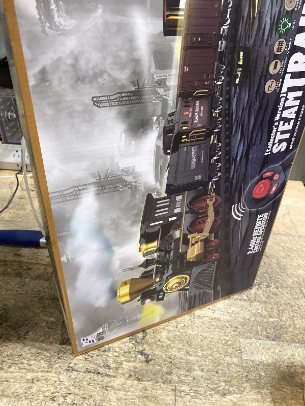 View 2 of Train Set for Kids Remote Control Train Toys w/Steam Locomotive,Passenger Carriage & Luxury Tracks, Electric Trains w/Realistic Smoke,Sounds & Lights, Christmas Birthday Gift for Boys Girls 3 4 5 6 7