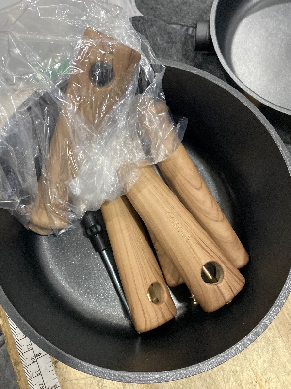 Photo 1 of *INCOMPLETE *

CAROTE Nonstick Pots and Pans, Induction Cookware Set Kitchen Cooking Sets, Non Stick w/Frying Pan (PFOS, PFOA Free), Black, 9pcs
