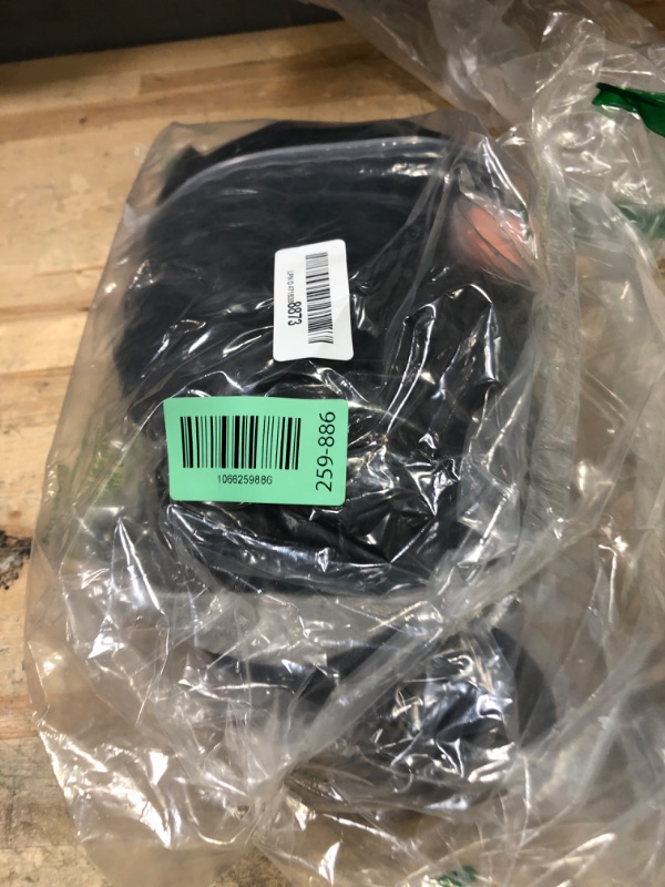 Photo 1 of ***PARTIAL SETVONLY 1 / UNKNOWN DAMAGES*** Inflatable Foot Rest Pillow for Travel - Adjustable Height Flight Foot Rest with Eye Mask and Earplugs for Kids & Adults on Airplane, Car, Train, Office, and Home (Gray, 2 PCS)