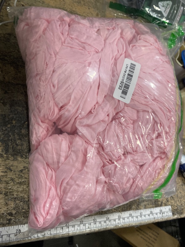 Photo 1 of 10 Pack Pink Cheesecloth Table Runner 120 Inch 10 FT Boho Gauze Cheese Cloth Long Table Runner Romantic Rustic Sheer Runners for Wedding Baby Shower Home Decor Holiday Decorations