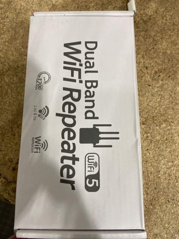 Photo 1 of 12880 Sq.Ft Range WiFi Extender Signal Booster Dual Band 5GHz/2.4GHz, 105-Device Compatibility, Simple Installation, WiFi Extender