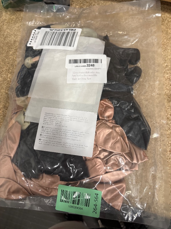 Photo 1 of 132pcs Rose Gold and Black Balloon Arch Kit, Metallic Rose Gold and Black Balloons Different Sizes of 18 12 10 Inch with Confetti Balloon for Wedding Graduation Baby Shower Birthday Party Decoration