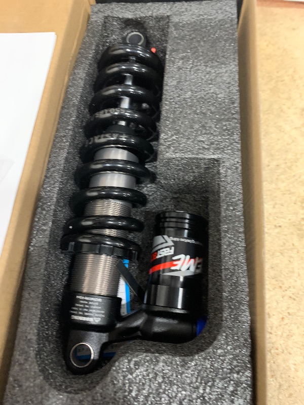 Photo 4 of JFOYH Adjustable Oil+Coil Spring Rear Shock Suspension, Shock Absorbers For Downhill MTB Bike/E-bike, 240mm X 550lbs - Black