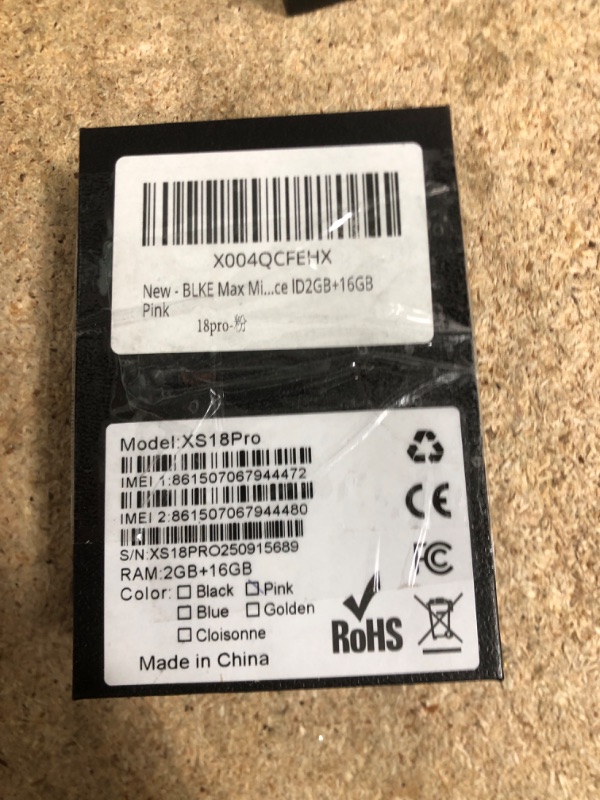 Photo 1 of ****UNLOCKED***
BLKE Max Mini Phone Unlocked World's Smallest 3.0" HD Touch Screen Mini Smartphone Android Compact Mobile Phone for Kids &Students Cell Phone wih Quad-Core Dual SIM Face lD2GB+16GB Pink