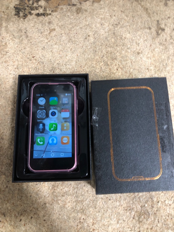 Photo 1 of ****UNLOCKED***
BLKE Max Mini Phone Unlocked World's Smallest 3.0" HD Touch Screen Mini Smartphone Android Compact Mobile Phone for Kids &Students Cell Phone wih Quad-Core Dual SIM Face lD2GB+16GB Pink