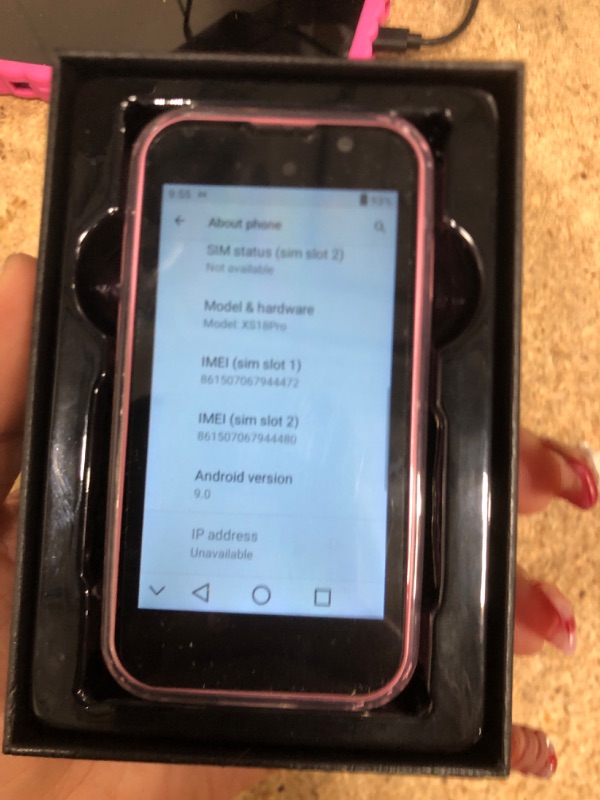 Photo 1 of ****UNLOCKED***
BLKE Max Mini Phone Unlocked World's Smallest 3.0" HD Touch Screen Mini Smartphone Android Compact Mobile Phone for Kids &Students Cell Phone wih Quad-Core Dual SIM Face lD2GB+16GB Pink