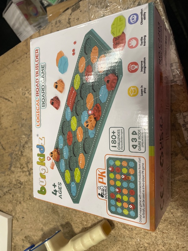 Photo 1 of STEM Board Games Educational Learning Toys, Brain Teasers Puzzles Logical Road Builder, Montessori Preschool Birthdays Gifts for Kids Ages 3-8 Year Old, Super Large with 8 Boards