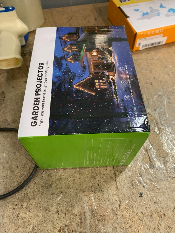 Photo 1 of Enjoyedled Christmas Projector Lights Outdoor, 9 High-Definition Patterns Laser Light Projector with Remote and Timer, Party Lights for Indoor Outdoor Garden Holiday Decoration Halloween New Year