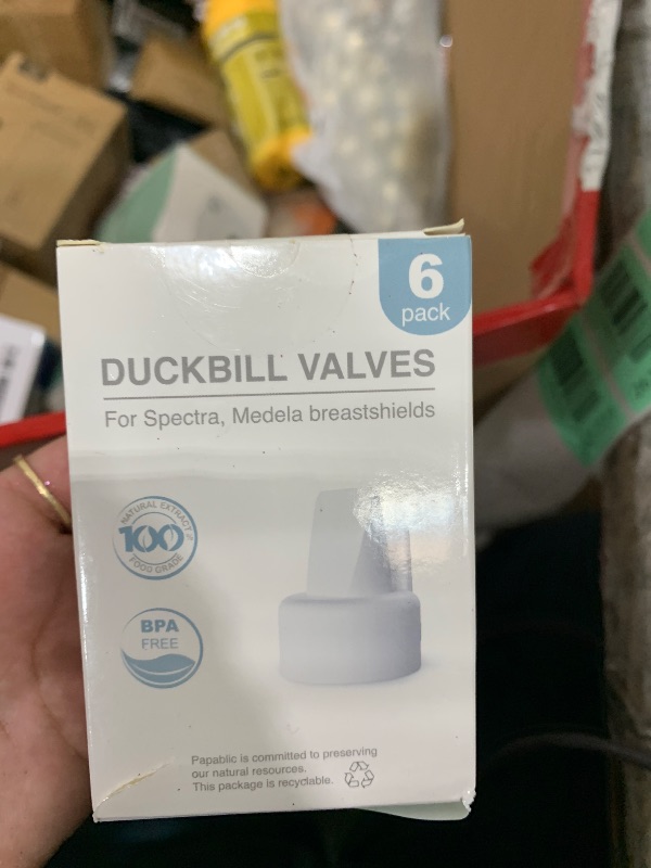 Photo 1 of [6-Count] Papablic Duckbill Valves for Spectra and Medela, Replaceable Duckbill Valves for Spectra S1 Spectra S2 valves and Medela Pump in Style, BPA/DEHP Free White