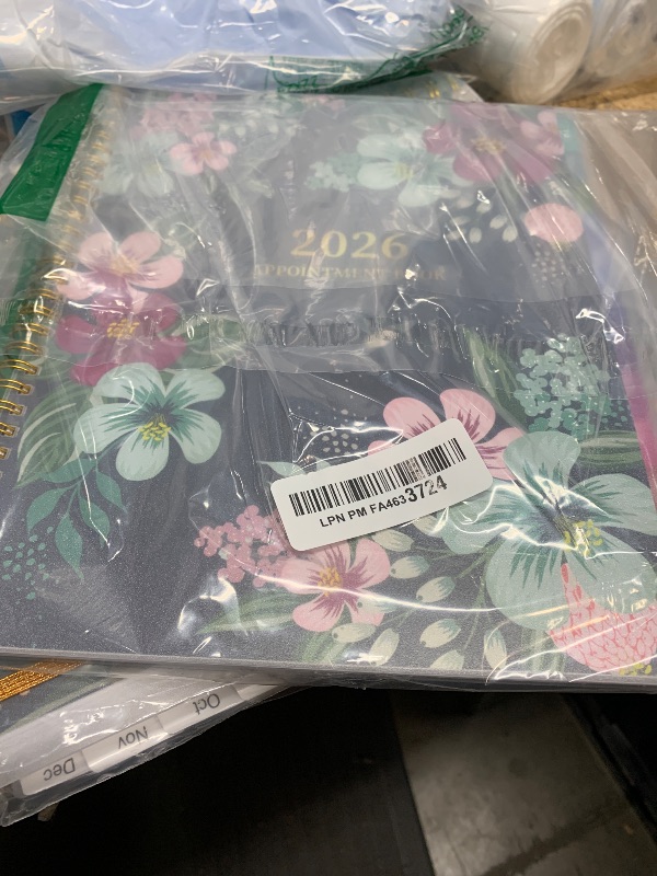 Photo 1 of 2026 Appointment Book - January - December 2026, Appointment Planner with Weekly ? Monthly Spread, 8.5'' x 10.5'', Large, 15 Minute Increments, 2026 Daily Planner with Pockets, Tabs, Flexible Cover
