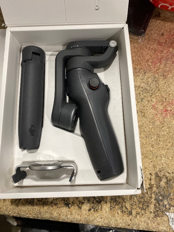 Photo 1 of ***UNKNOWN DAMAGES*** DJI Osmo Mobile 6 Gimbal Stabilizer for Smartphones, 3-Axis Phone Gimbal, Built-In Extension Rod, Object Tracking, Portable and Foldable, Vlogging Stabilizer, YouTube TikTok, Slate Gray