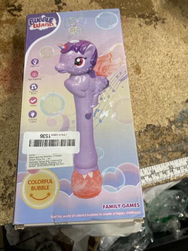 Photo 1 of ***1 BOTTLE USED (EMPTY) / 1 FULL /UNTESTED*** Dolanus Bubble Wands for Kids Toys Ages 3 4 5 6 7 8 Year Old Girl: Unicorn Toys Princess Wand, Toddler Girl Toys Age 3 4-5 6 Years Old, Outdoor Party Birthday Gifts for 3 4 5 Year Old Girl, Purple