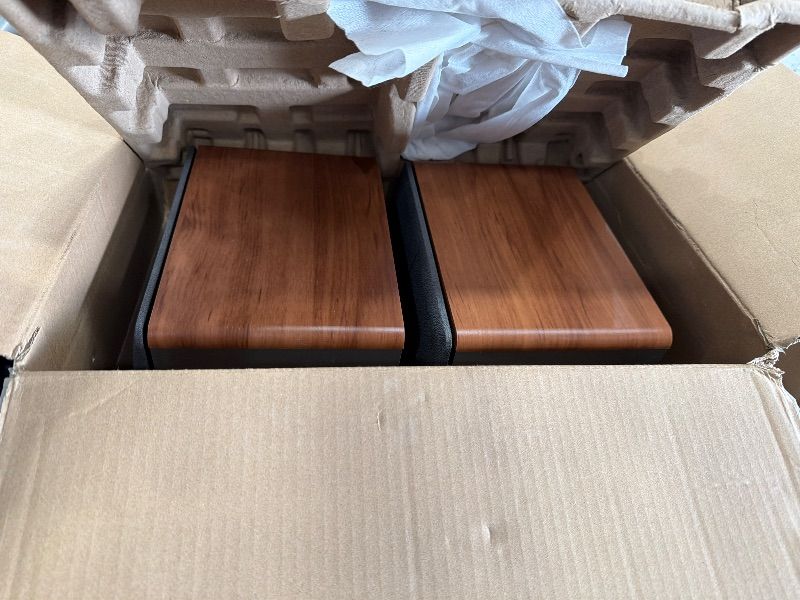 Photo 1 of (no remote) Edifier - R1280T Powered Bookshelf Speakers/Computer Speakers/Studio Monitor Speakers, 2.0 Active Near Field Monitors 42 Watts RMS - Brown