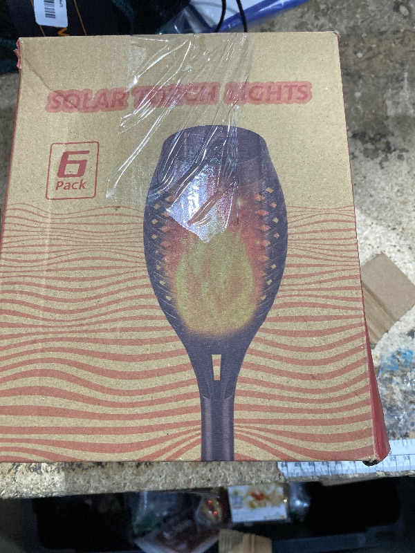 Photo 1 of IkeeRuic Solar Lights Outdoor, Solar Torch Light with Flickering Flame for Halloween Decor, Solar Garden Lights, Waterproof Outdoor Lighting, Flame Torches for Outside Patio Pathway Yard Decorations ** only 3 pcs **