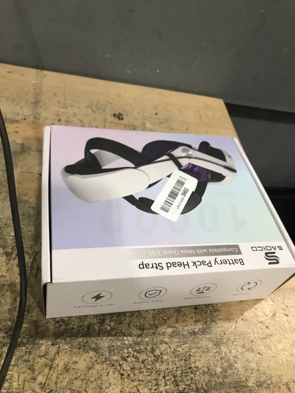 Photo 1 of 10000mAh Battery Head Strap for Meta Quest 3 - Elite Strap with 10000mAh Battery Pack Accessories Fast Charger to Extend Quest 3 2-4H Playtime - Ergonomic Design Applying Comfort & Reducing Pressure