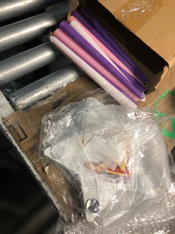 Photo 1 of ***(MINOR DAMAGE/ SEE NOTES FOR DERTAILS)***Sliner 11 Pcs Christmas Advent Candle Holder Nativity Scene Christmas Candle Holder Set 1 Star Shape Wooden Advent Wreath Candlestick Holders and 10 Candles Rustic Mantle Holiday Table Decoration