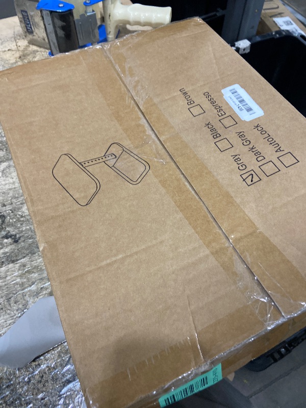 Photo 2 of Driftwood Grey TV Tray Table, Adjustable Height & Rounded Metal Corners, Snack Table for Couch, Sofa, Bed, Chair, Living Room, C Shaped End Side Table for Eating, Dinner or Laptop, Small Spaces