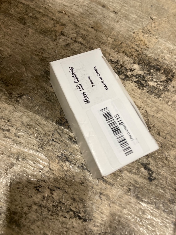 Photo 1 of **UNKNOWN DAMAGES*** Dual Outputs 44 Keys IR Remote Controller 4 Pin 2 Ports RGB Control Box RGB LED Strip Light Controller with WirelessReceiver for RGB 5050 3528 LED Strip Lights