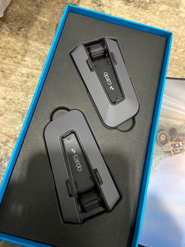 Photo 1 of Cardo PACKTALK Edge Motorcycle Bluetooth Communication System Headset Intercom - Dual Pack