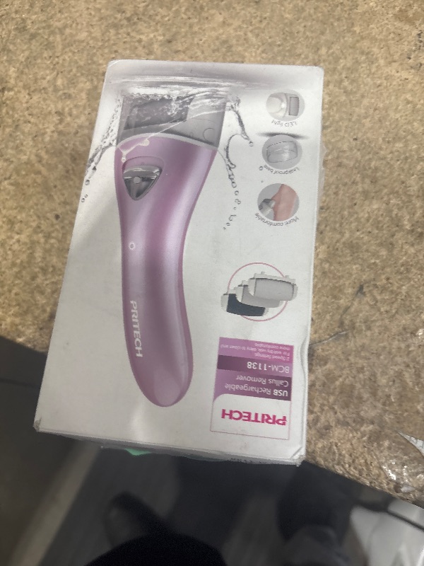 Photo 1 of ***MISSING CHARGER CORD/ UNTESTED*** Electric Foot Callus Removers Rechargeable, Portable Electronic Foot File Pedicure Tools, Electric Callus Remover Foot Scrubber Kit, Professional Foot Care Ideal Gift for Dead, Hard Cracked Dry Skin