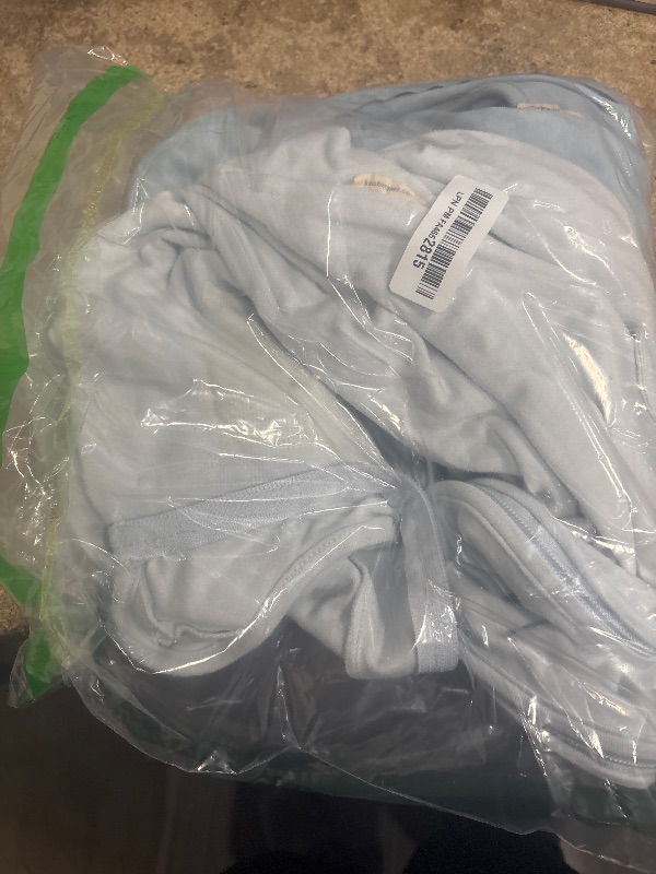 Photo 1 of 2-Pack Organic Baby Sleep Sacks, 100% Cotton - Soft & Breathable 0.5TOG Baby Wearable Blanket, Toddler Sleeping Sack 18-24 Months, Easy to Wear Transitional Swaddles for Newborns, Infants(Glacier, L)