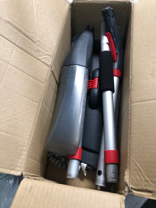 Photo 1 of ***(HEAVILY USED/ MINOR DAMAGE)***Rubbermaid Reveal Spray Mop Floor Cleaning Kit, 3 Reusable Microfiber Wet Pads, 1 Refillable Bottle, Cordless, Multi-Surface Mopping for All Home/Bathroom/Office Floors