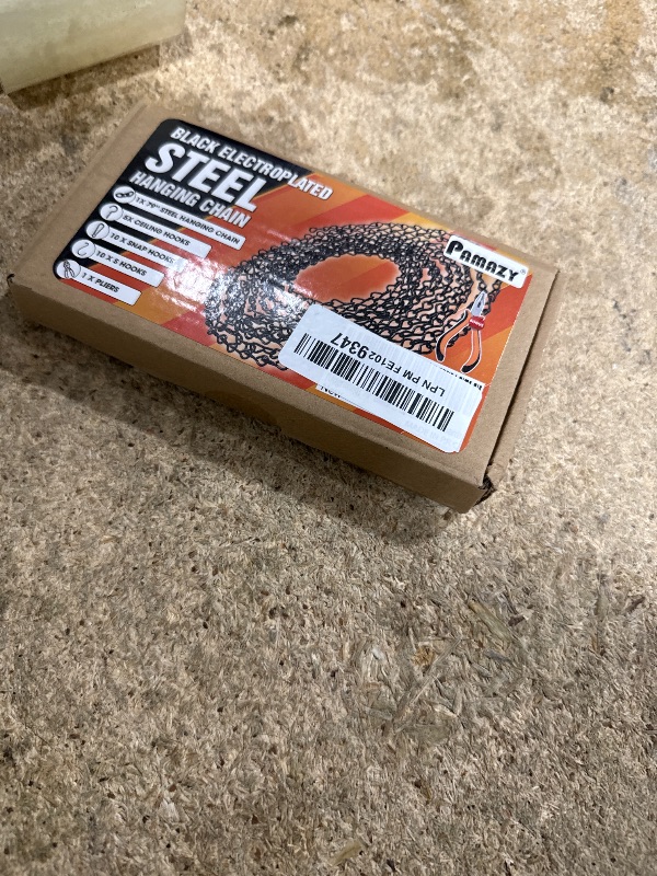 Photo 1 of [Upgraded] 79” Black Electroplated Steel Hanging Chain with S-Hooks, Snap Hooks, Ceiling Hooks & Pliers, 33LBS Load Capacity, Adjustable Length for Hanging Bird Feeders, Planters, Lanterns, Billboards