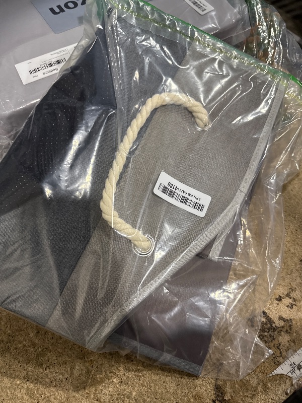 Photo 1 of **********MISSING 1 OF THEM****************
2 Pack Foldable Large Storage Bags 28 x 20 x 12 (L x W x H) inch for Comforter Quilt Blanket Clothes with Clear Window & Handles - Easy to Fit King Size Comforter Set - Closet Under Bed Organizer