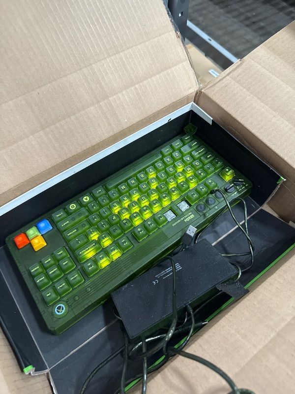 Photo 3 of 8BitDo Retro 87 Mechanical Keyboard with RGB Backlight, Bluetooth/2.4G/USB-C Hot Swappable Wireless Gaming Keyboard for Windows and Android - Xbox Edition (Officially Licensed)