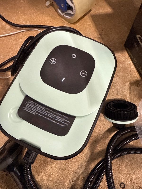 Photo 1 of ***FOR PARTS ONLY/ HEATS UP BUT DOESN'T PRODUCE STEAM**** Steam Cleaner, Portable Steamer for Cleaning with 15pcs Accessories, 6-Level Adjustable, 15s Heat-Up, Handheld Steam Cleaner for Home, Tile, Grease, Dirt, Car Detailing, Christmas Gifts for Women, 