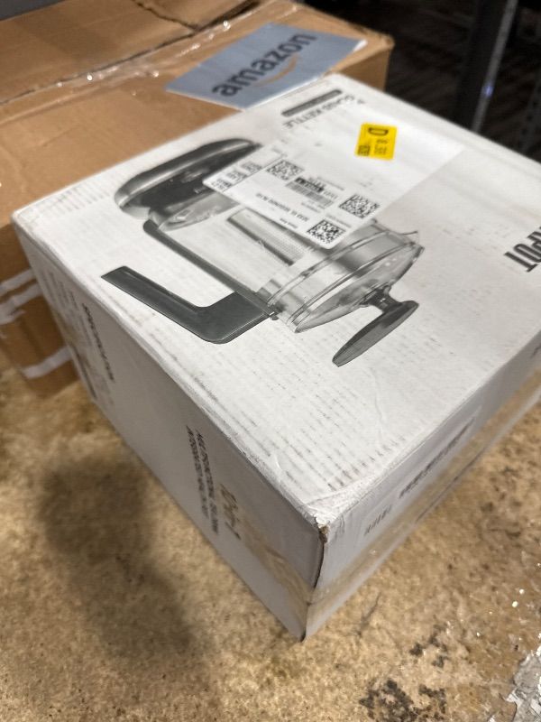 Photo 1 of (item sold for parts) ICOOKPOT Hot Electric Kettle with Tea Infuser and Temperature Control, 1.5L Stainless Steel Tea Maker & 1200W Rapid Boiling, Programmable Control for Coffee and More, White