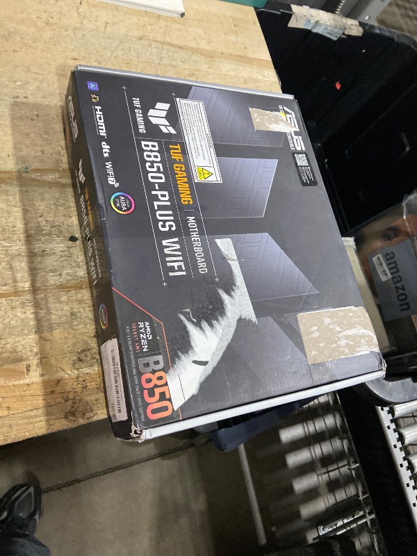 Photo 1 of * FOR PARTS * ASUS TUF Gaming B850-PLUS WiFi AMD AM5 B850 ATX Motherboard, 14+2+1 80A Stages, AI Ready, DDR5, PCIe 5.0, 3X M.2, Wi-Fi 7, 2.5Gb LAN, DisplayPort, HDMI™, USB 10Gbps & 20Gbps Type-C®, BIOS Flashback™